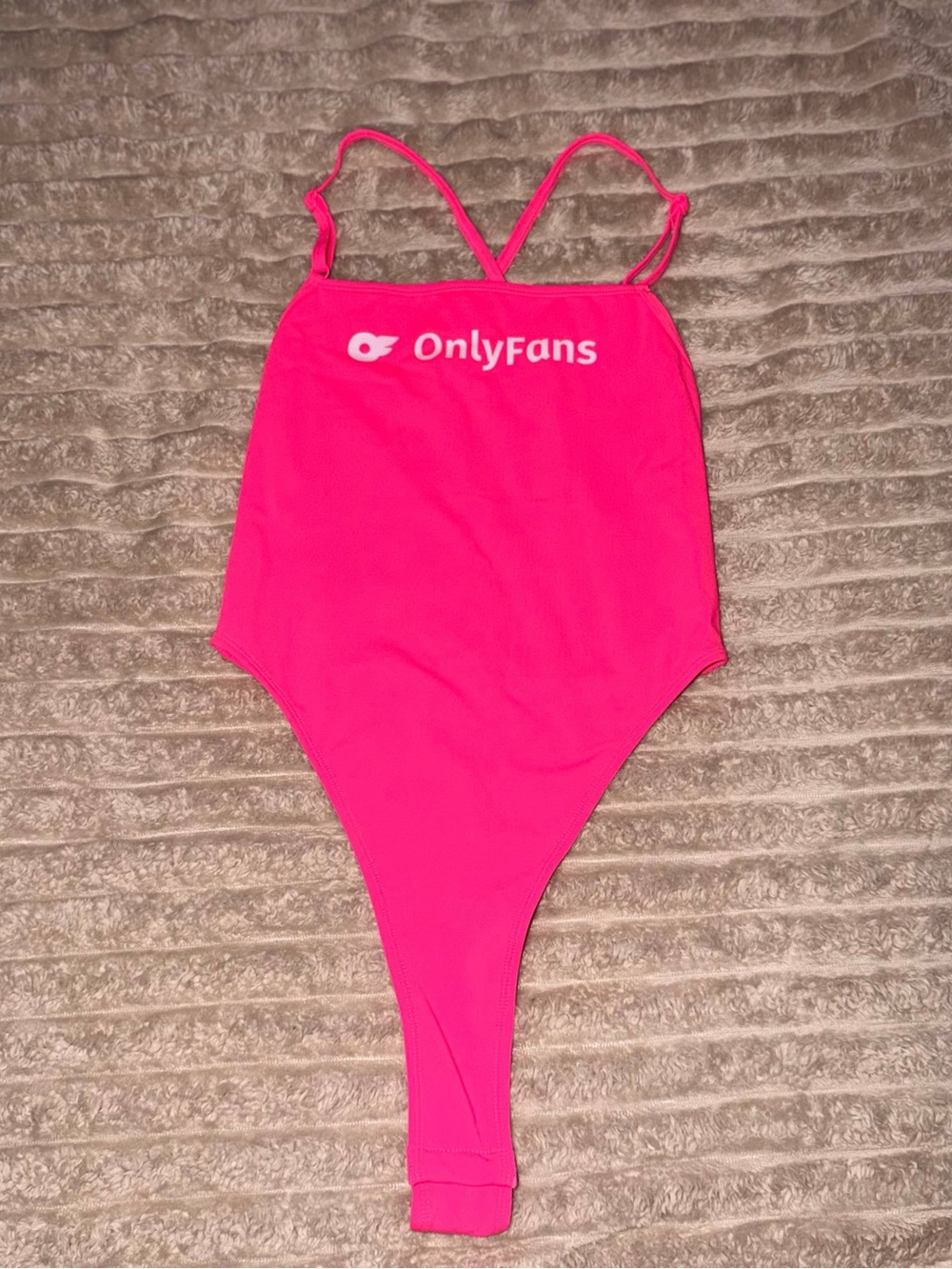 Women's One-Piece Swimsuit in Neon Pink